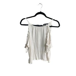 White off the shoulder shirt